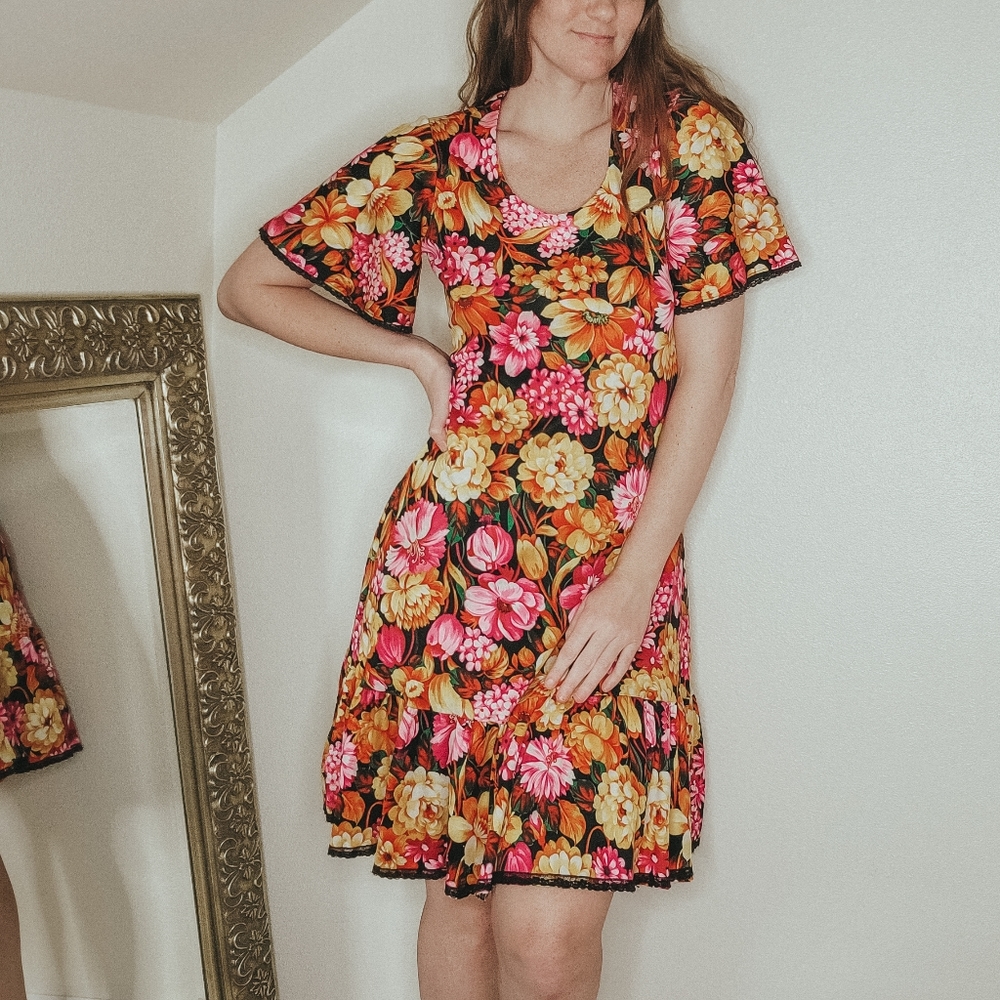 Homemade Floral Dress